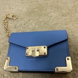 Michael Kors card holder- French blue-brand new with tag. 5 slots inside